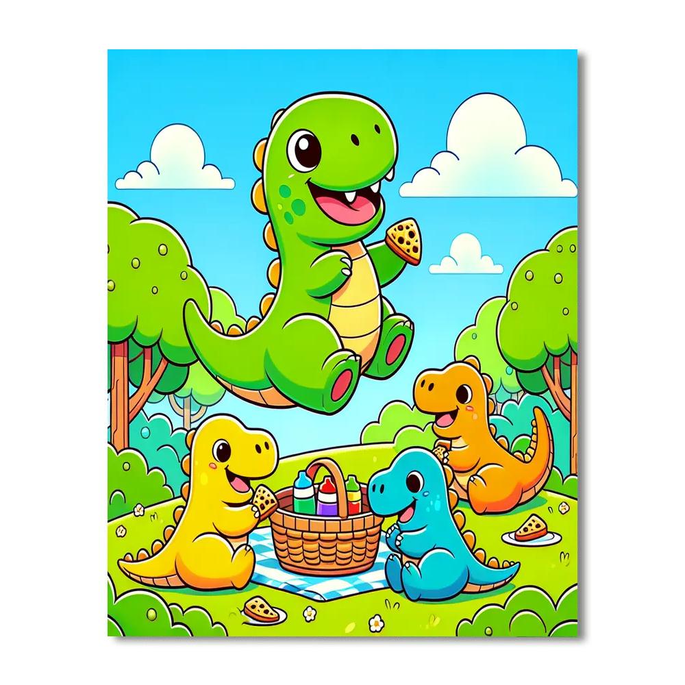 Delightful Dinos DIY Paint By Numbers