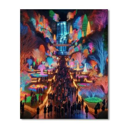 Winter Festival Of Lights - Niagara Falls Paint By Numbers Art