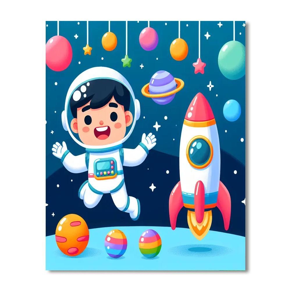 Cosmic Adventure Explorers Paint By Numbers Art