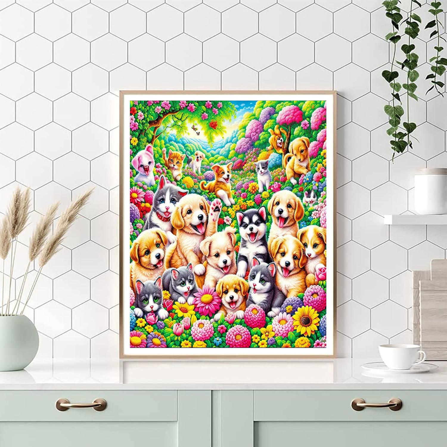 Joyful Pet Adventures Paint By Numbers