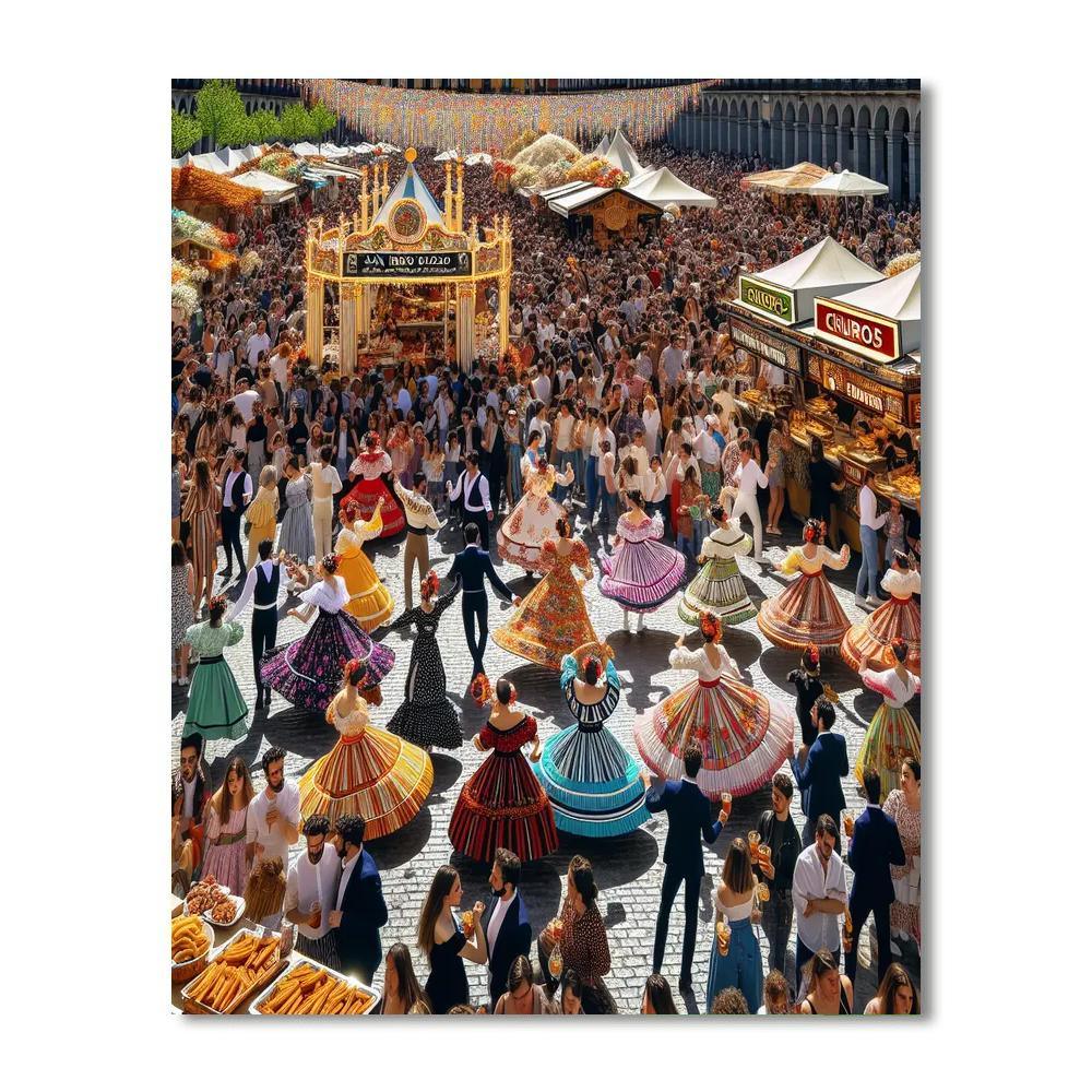 Festa De San Isidro Painting Number Kit