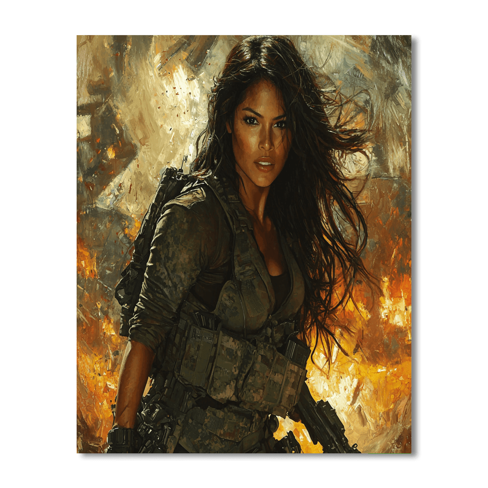 Michelle Rodriguez: A Thrill-seeking Action Icon Paint By Number