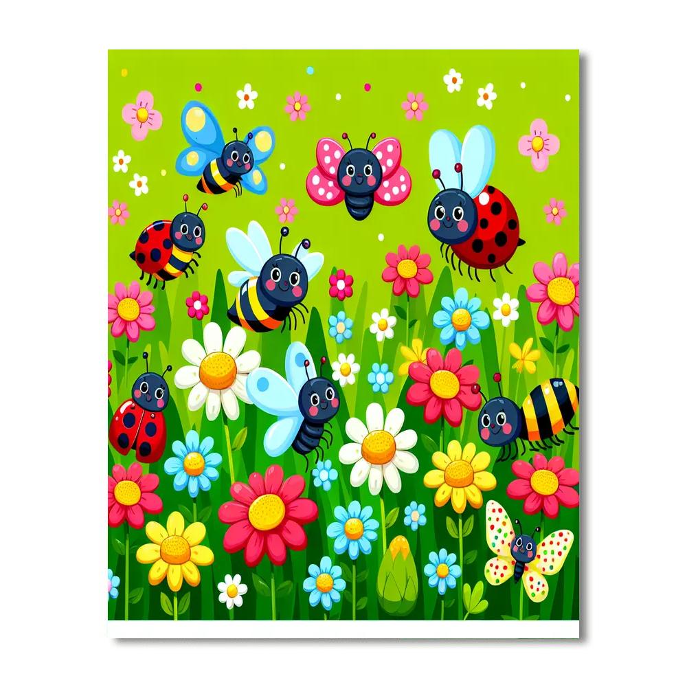 Garden Bugs Adventure Painting By Numbers Kit