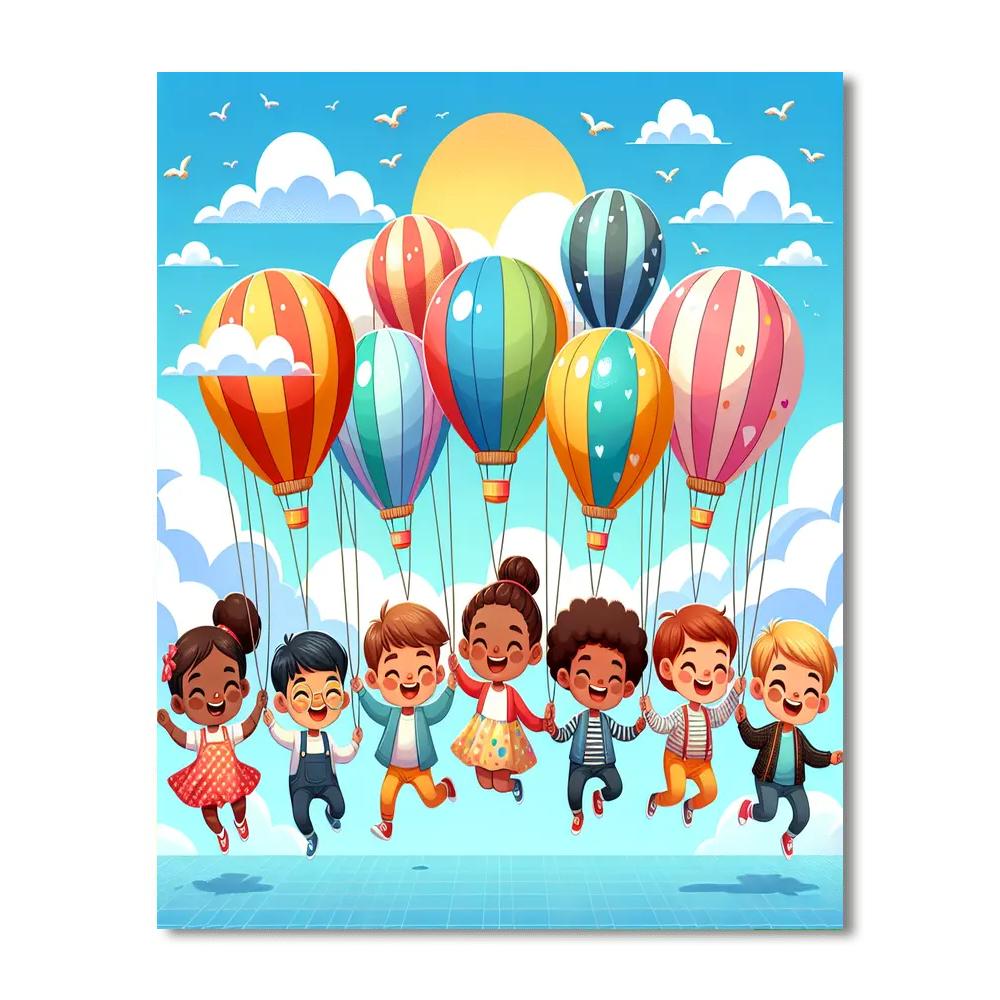 Explorers In The Sky Painting Number Kit