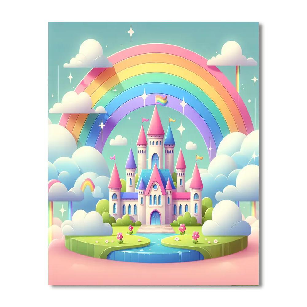 Dreamy Castle Magic Number Painting