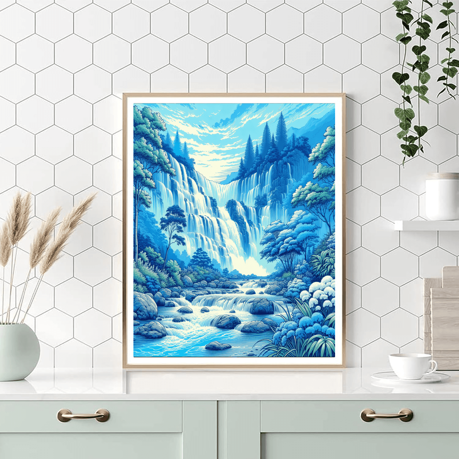 Majestic Waterfall Cascades DIY Paint By Numbers