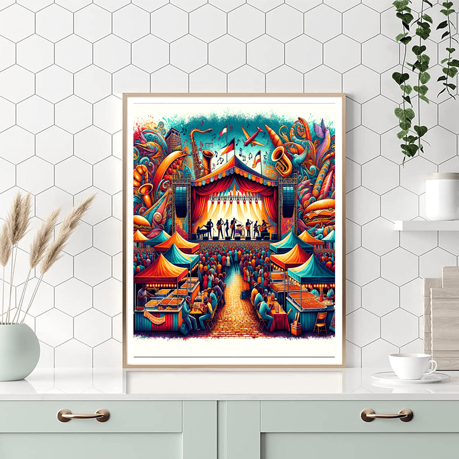 The New Orleans Jazz & Heritage Festival - New Orleans, Usa Painting By Numbers Kit