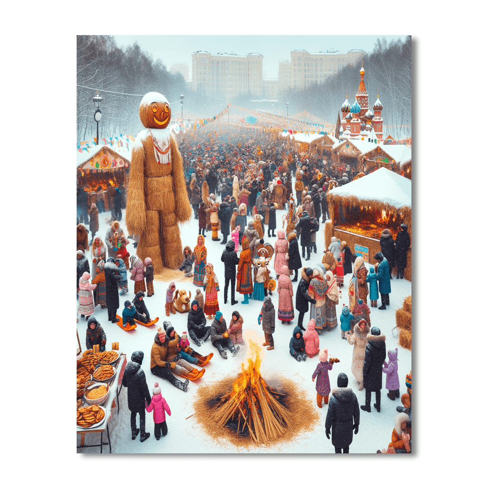 Maslenitsa - Moscow, Russia Paint By Number