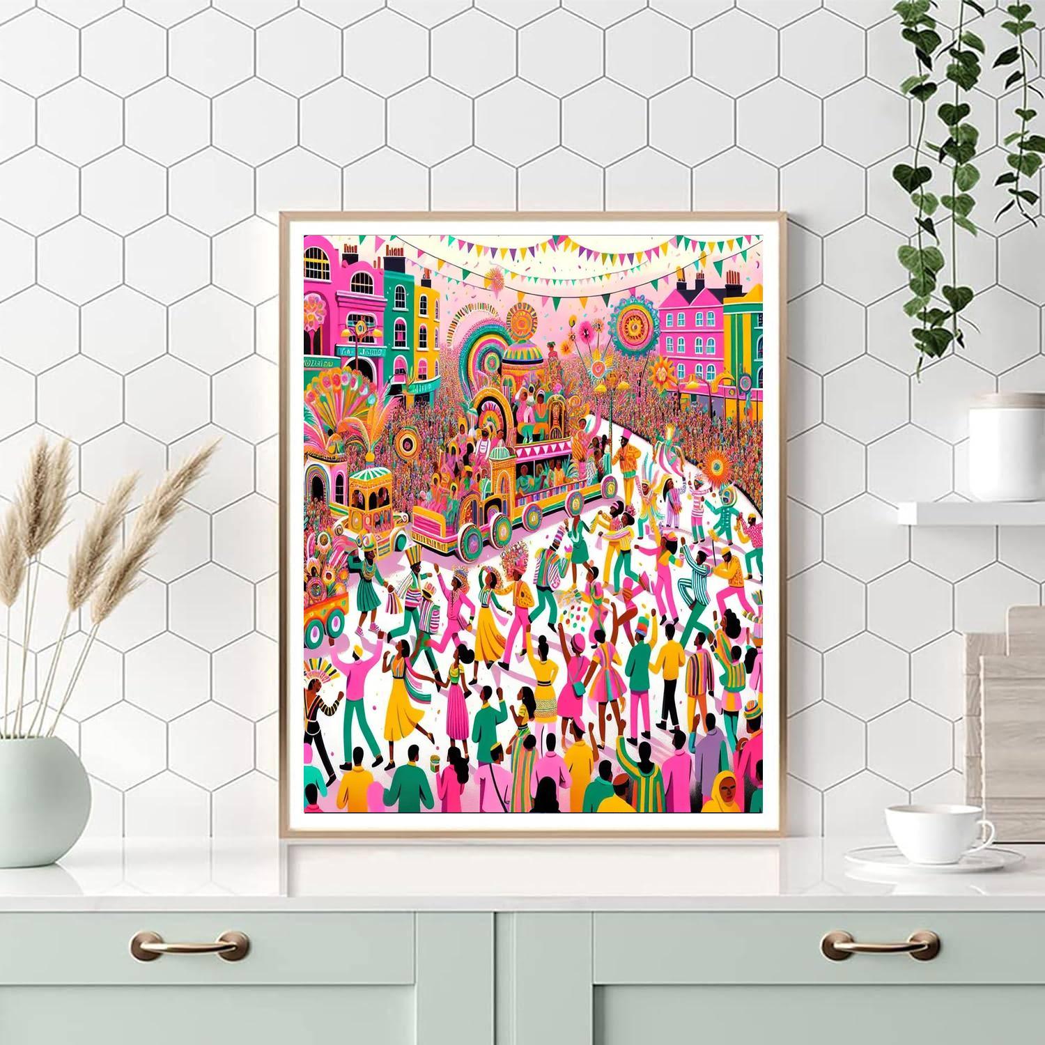 Joyful Spring Parade Painting By Numbers Kit
