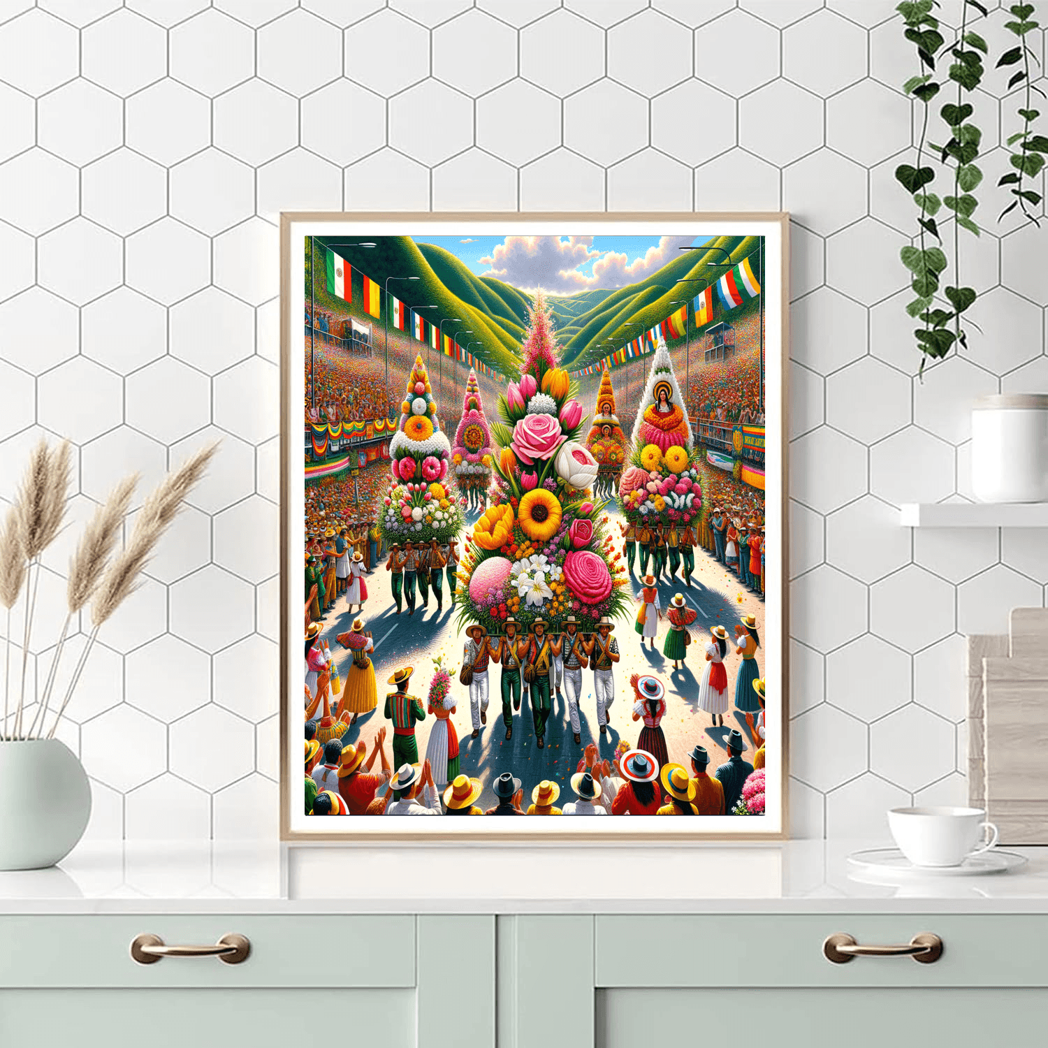 Flower Festival - Colombia Painting By Numbers Kit