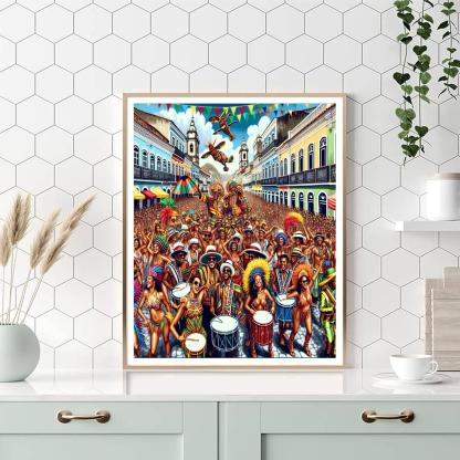 Salvador Carnival - Brazil Numbered Painting Kits