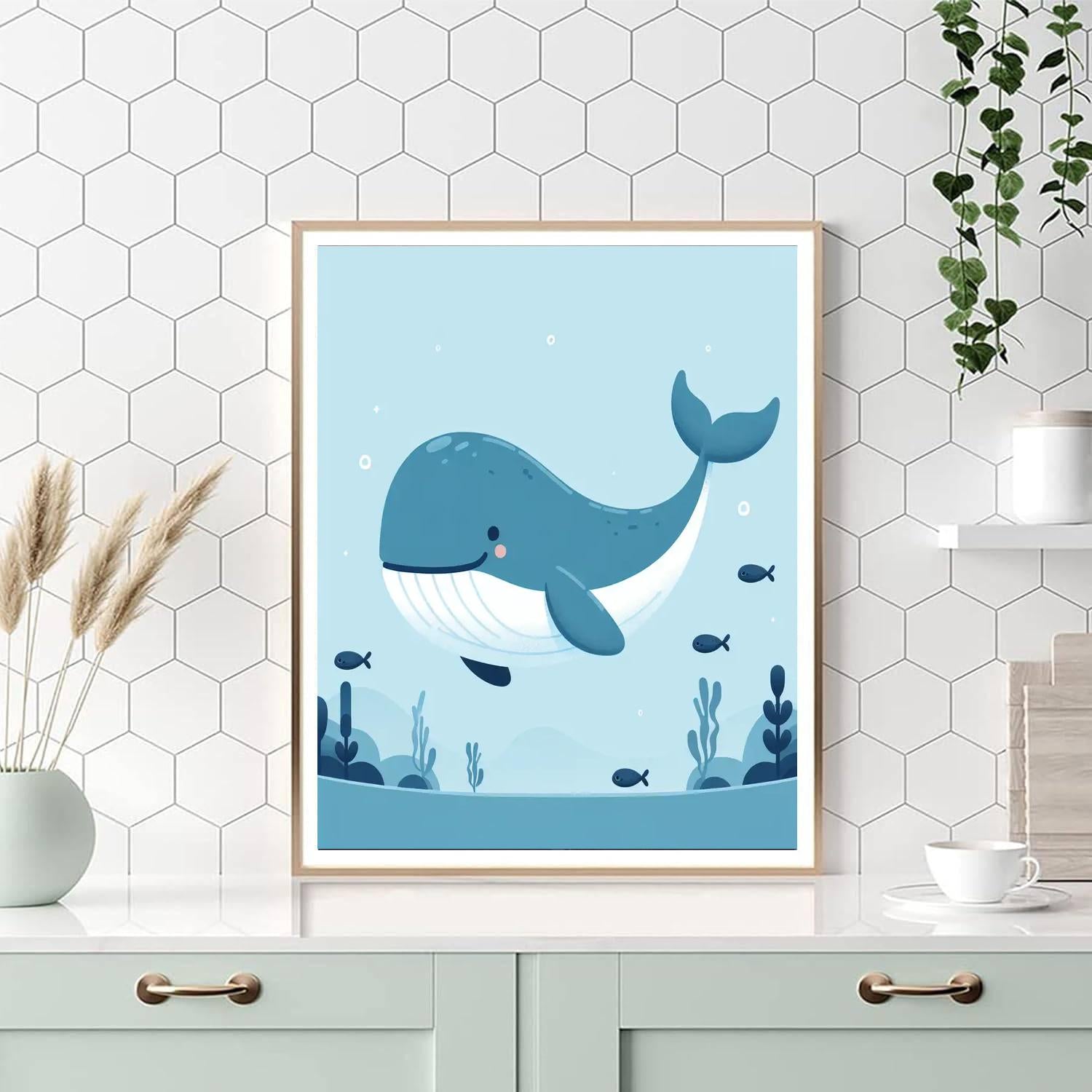 Wondrous Whale Voyage Numbered Painting Kits