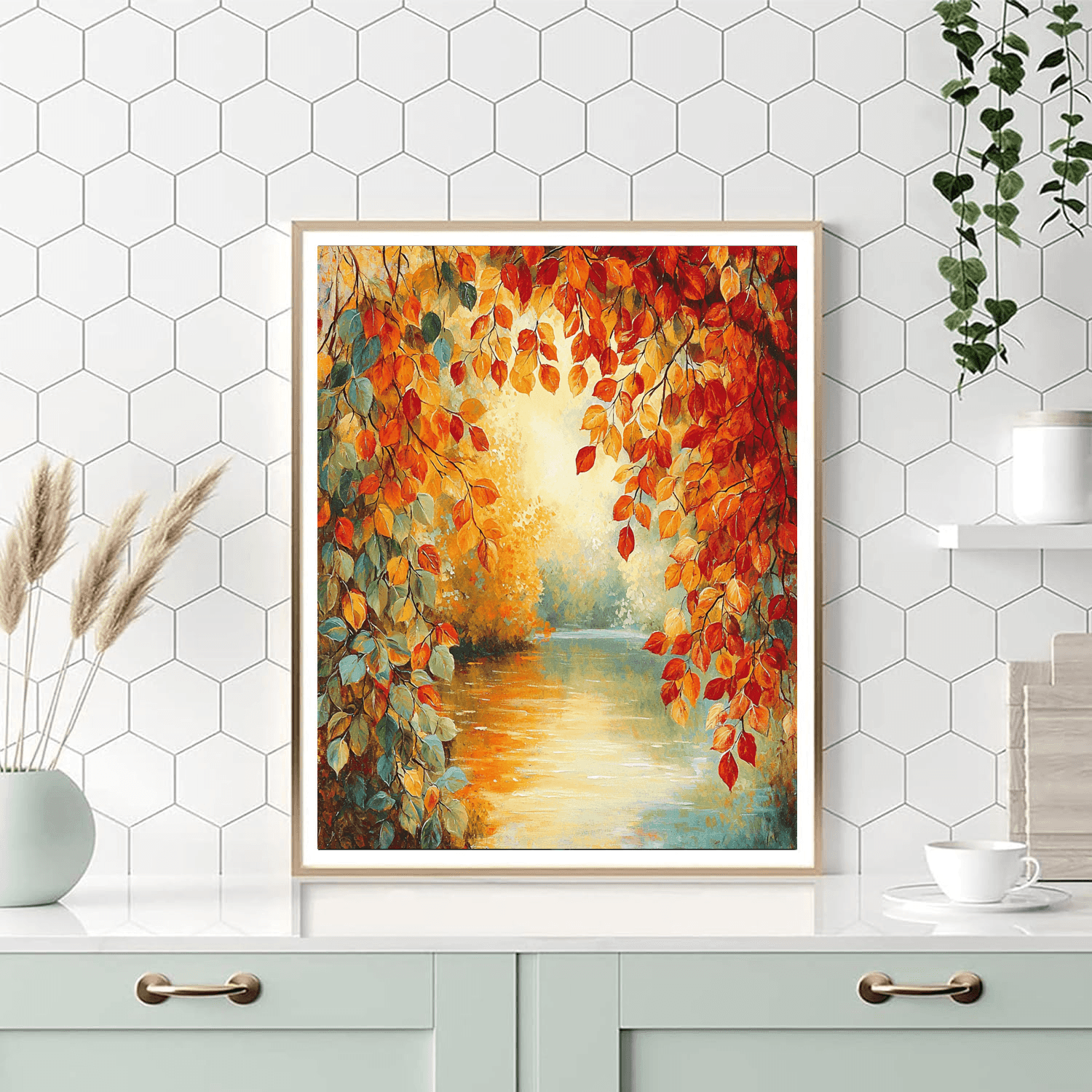 Pierre-Auguste Renoir Inspired Vibrant Autumn Foliage  Paint By Numbers Kits