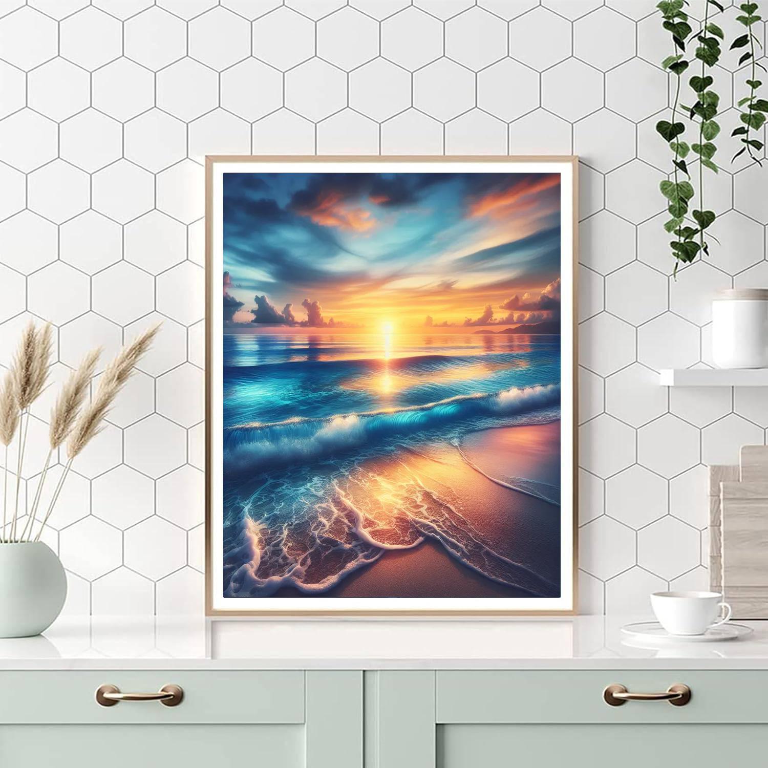 Glistening Ocean View Paint By Numbers Kits