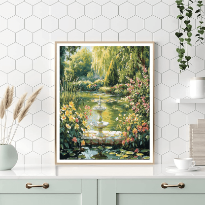Claude Monet Inspired Garden Serenity  Paint By Numbers Kits
