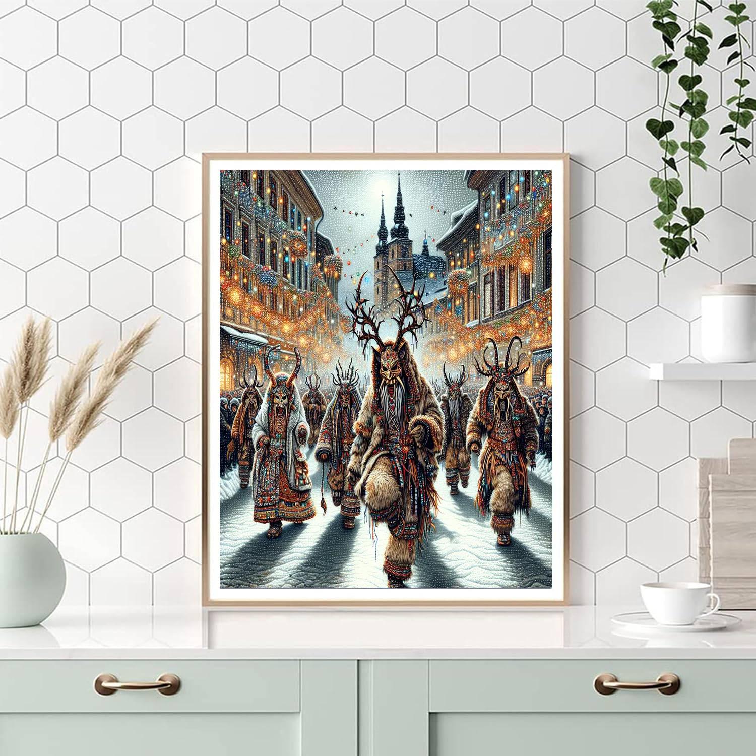 Krampus Run Paint By Numbers Kits