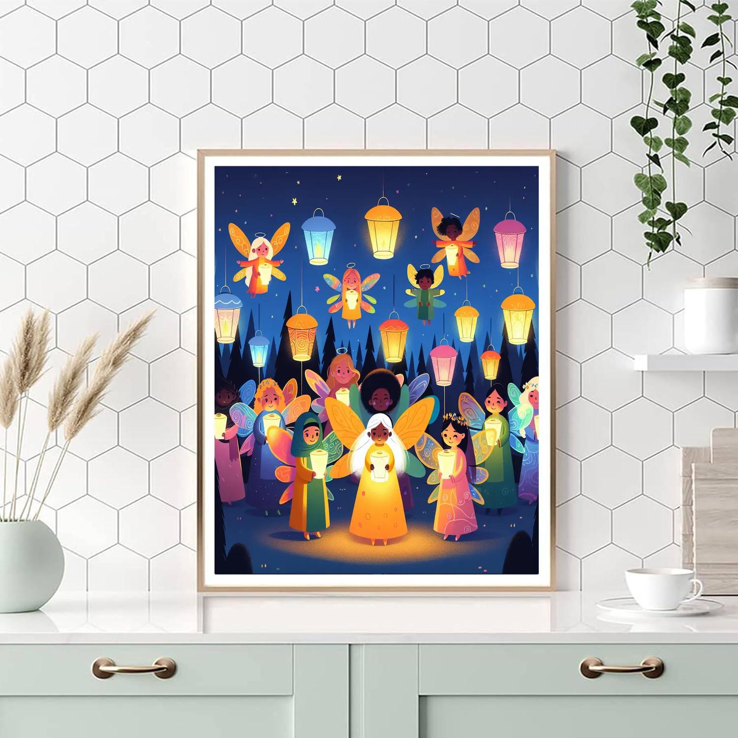 Fairy Light Spectacle Paint By Numbers