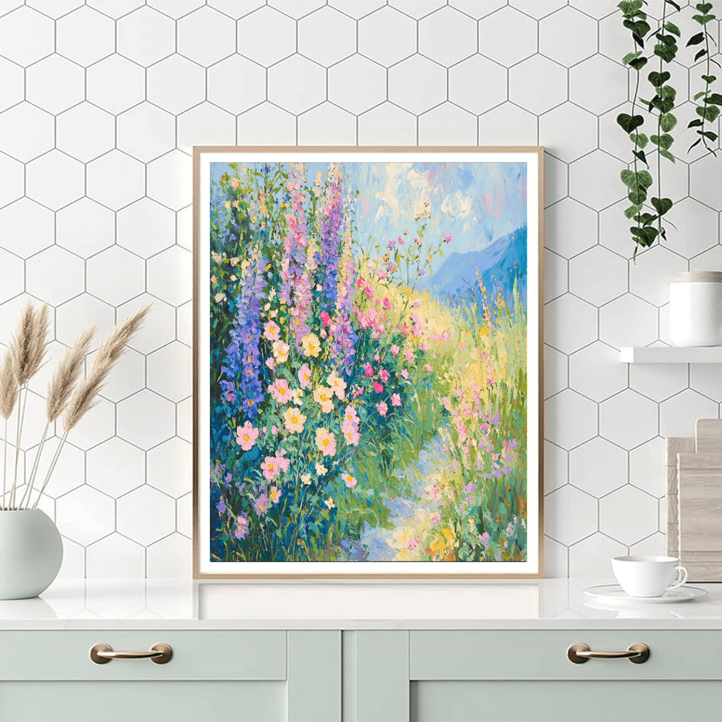 Claude Monet Inspired Serene Landscape Escape  Painting By Numbers Kit