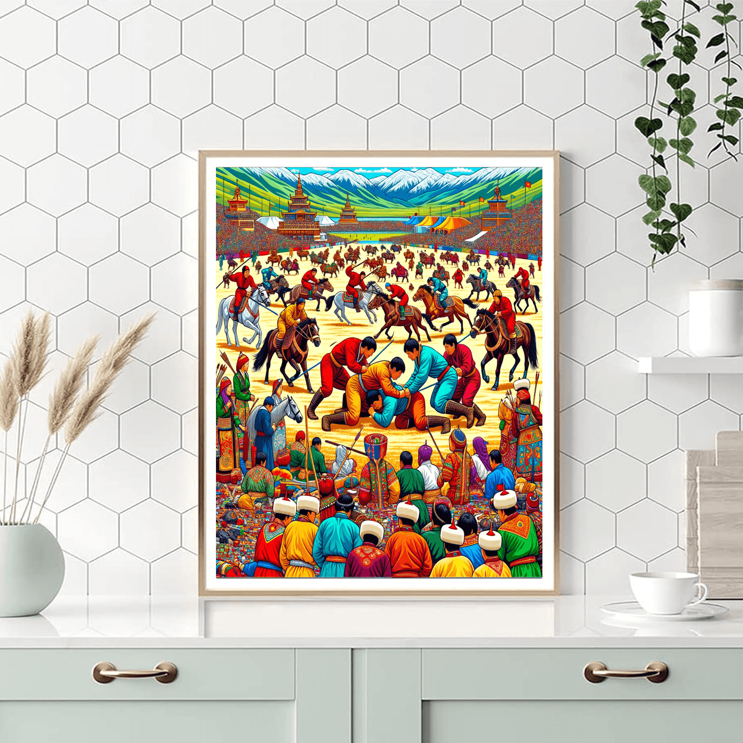 Naadam Festival - Ulaanbaatar, Mongolia DIY Paint By Numbers