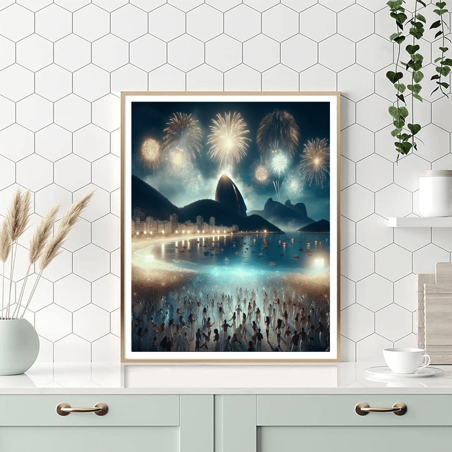 The Sugarloaf Mountain New Year's Eve Number Painting