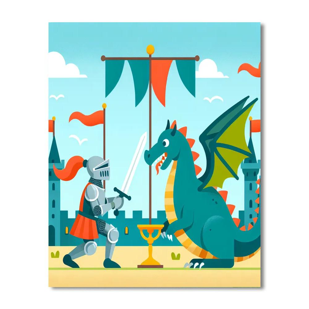 Medieval Times Tournament Paint By Number