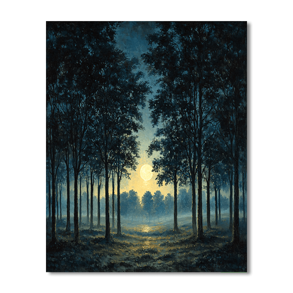 Friedrich Inspired Mystical Night  Numbered Painting Kits