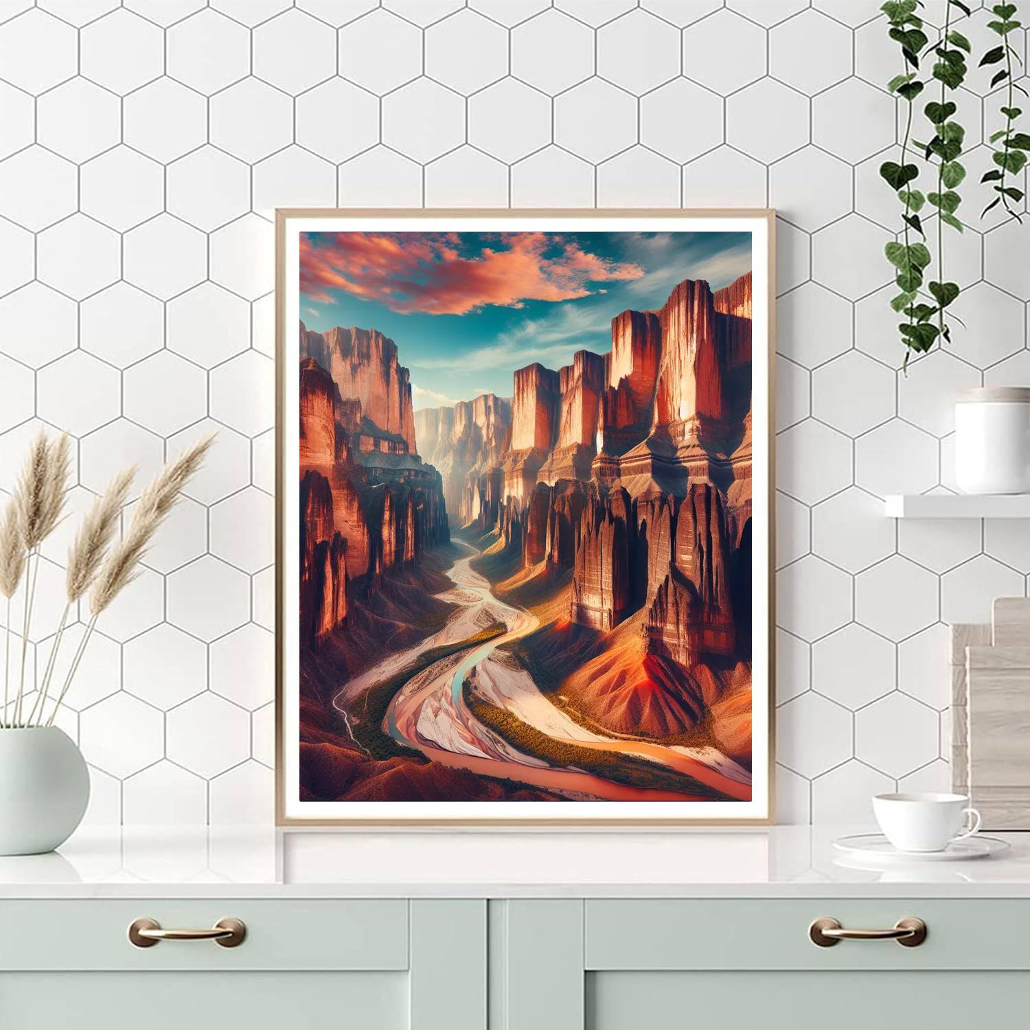 Majestic Canyonscape Paint By Numbers Kits