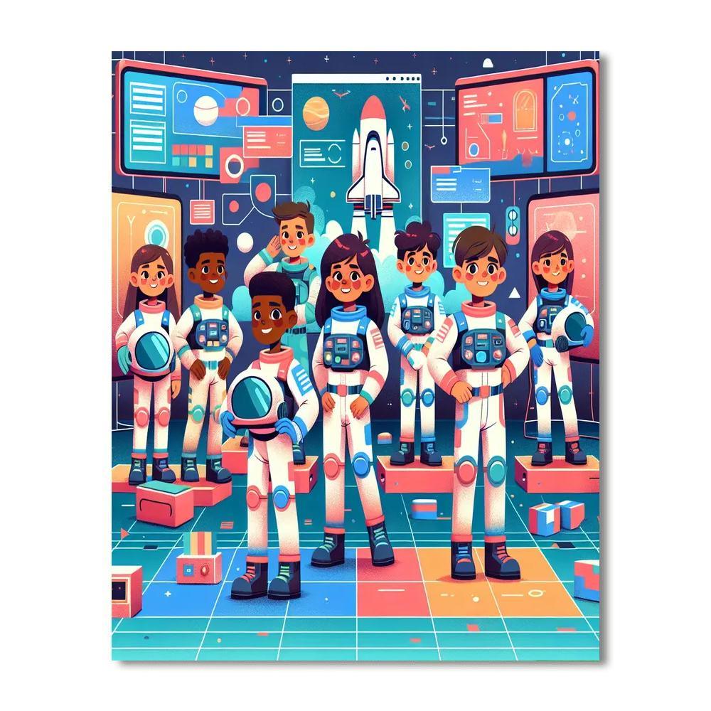Space Cadet Bootcamp Paint By Color