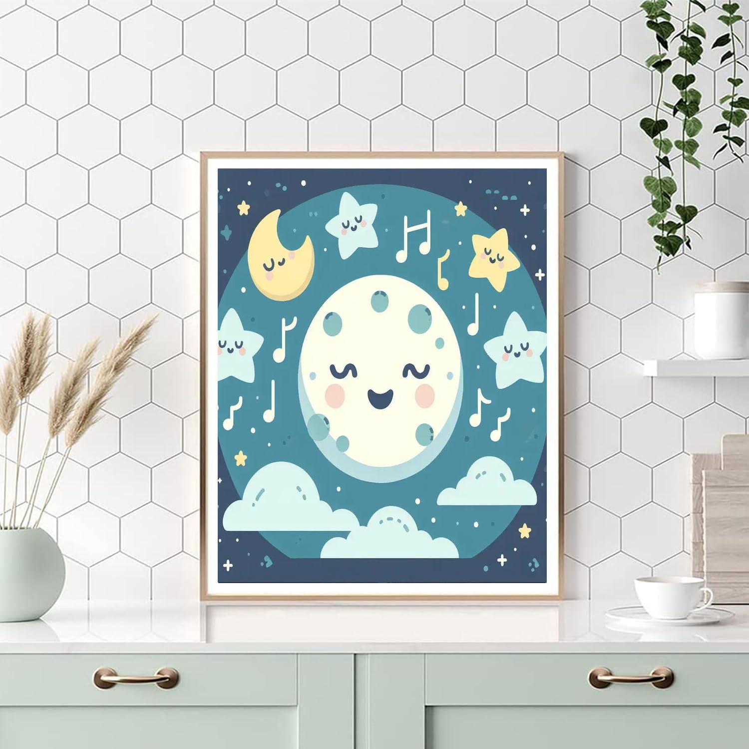Lunar Lullabies And Dreams Painting By Numbers Kit