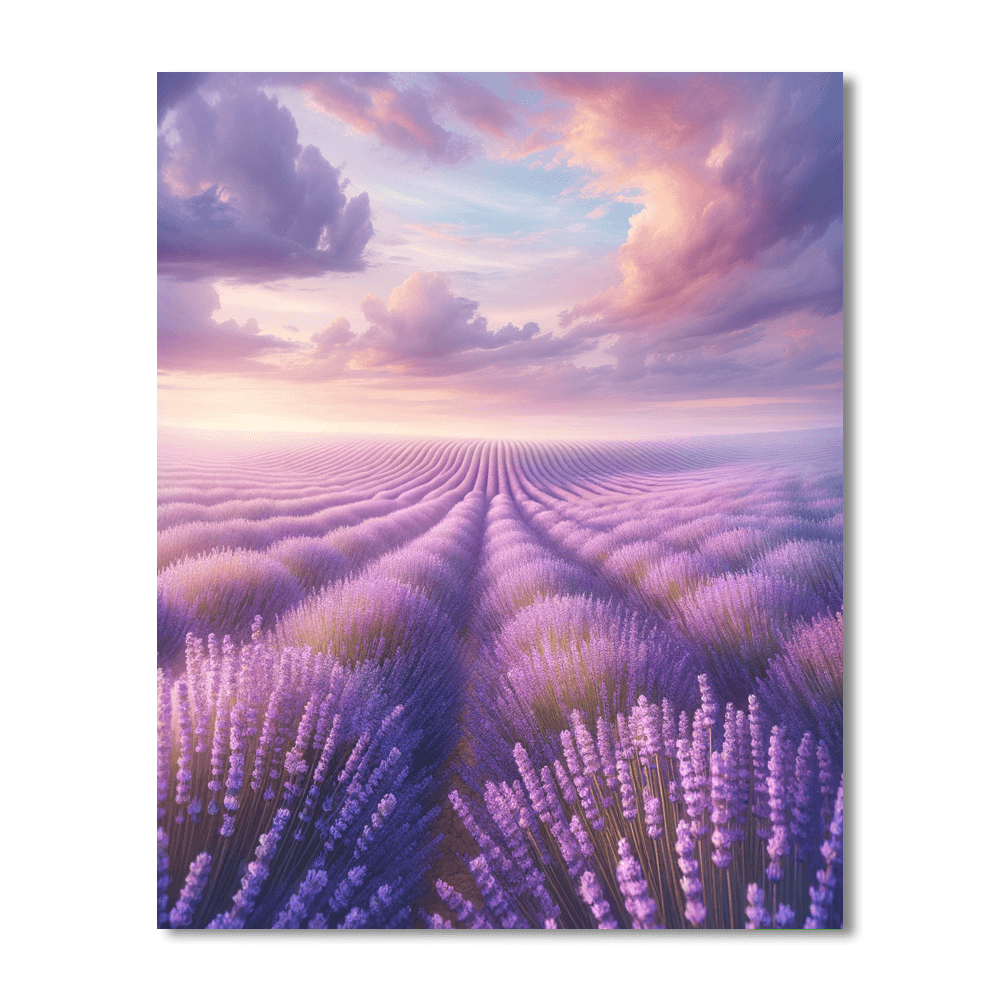 Serene Lavender Dream Number Painting