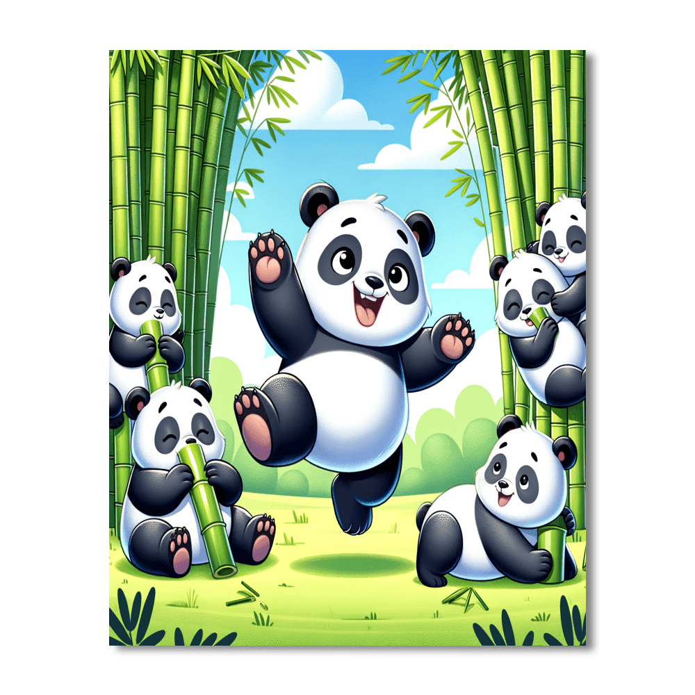 Panda Playground Paint By Color