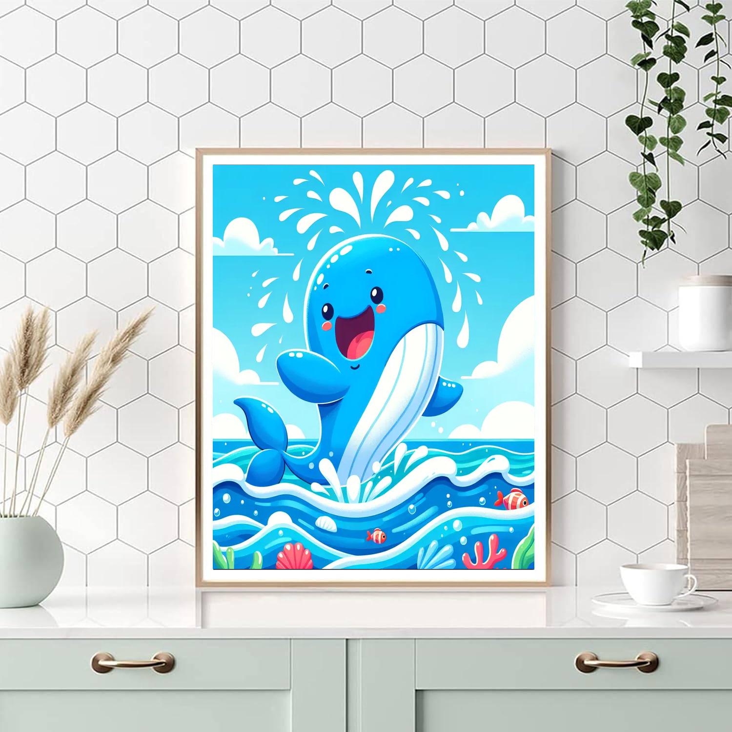 Wondrous Whale Watching Painting Number Kit