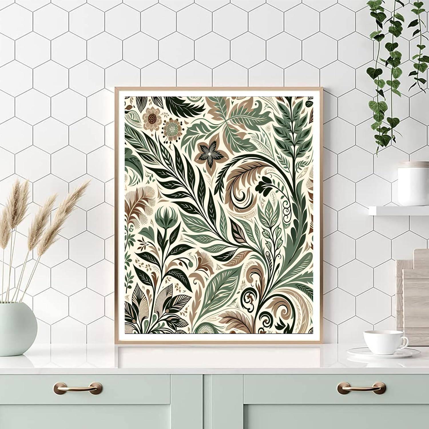 Botanical Bliss Wallpaper Paint By Number