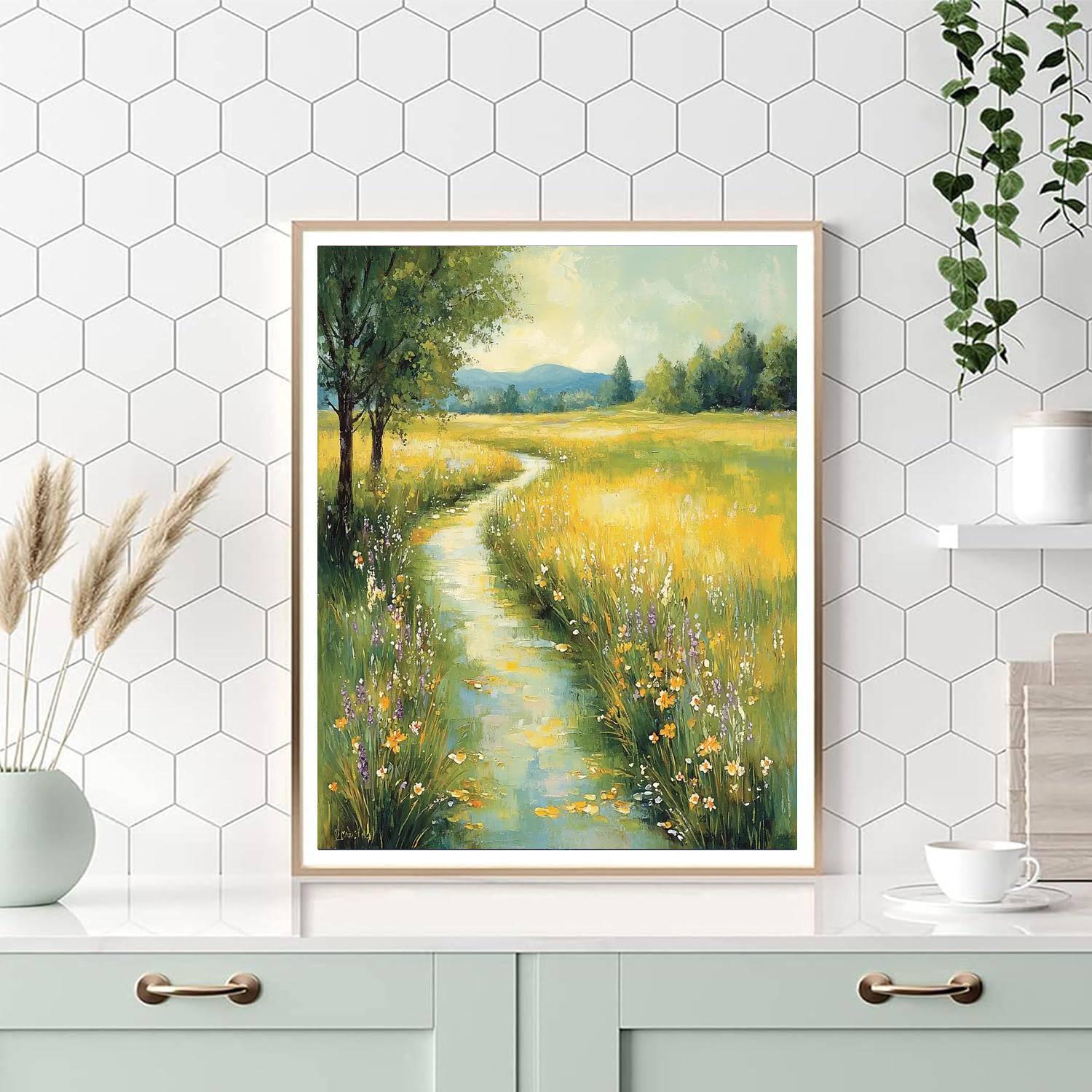 Edgar Degas Inspired Shimmering Meadows  Paint By Numbers