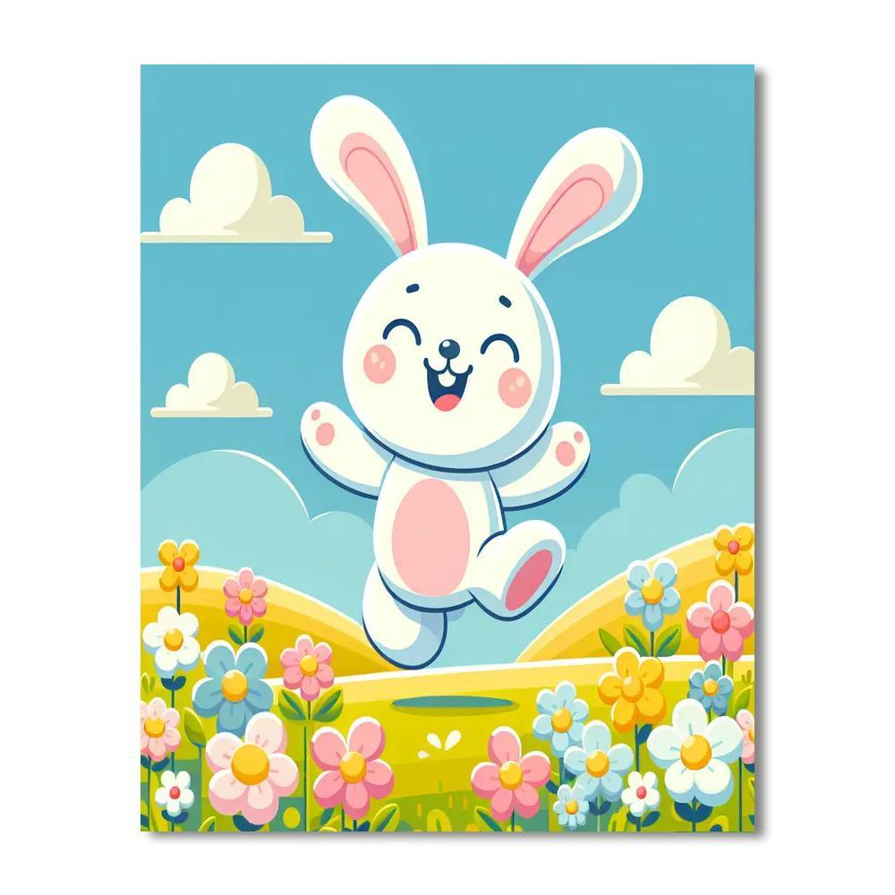 Giggles The Rabbit DIY Paint By Numbers