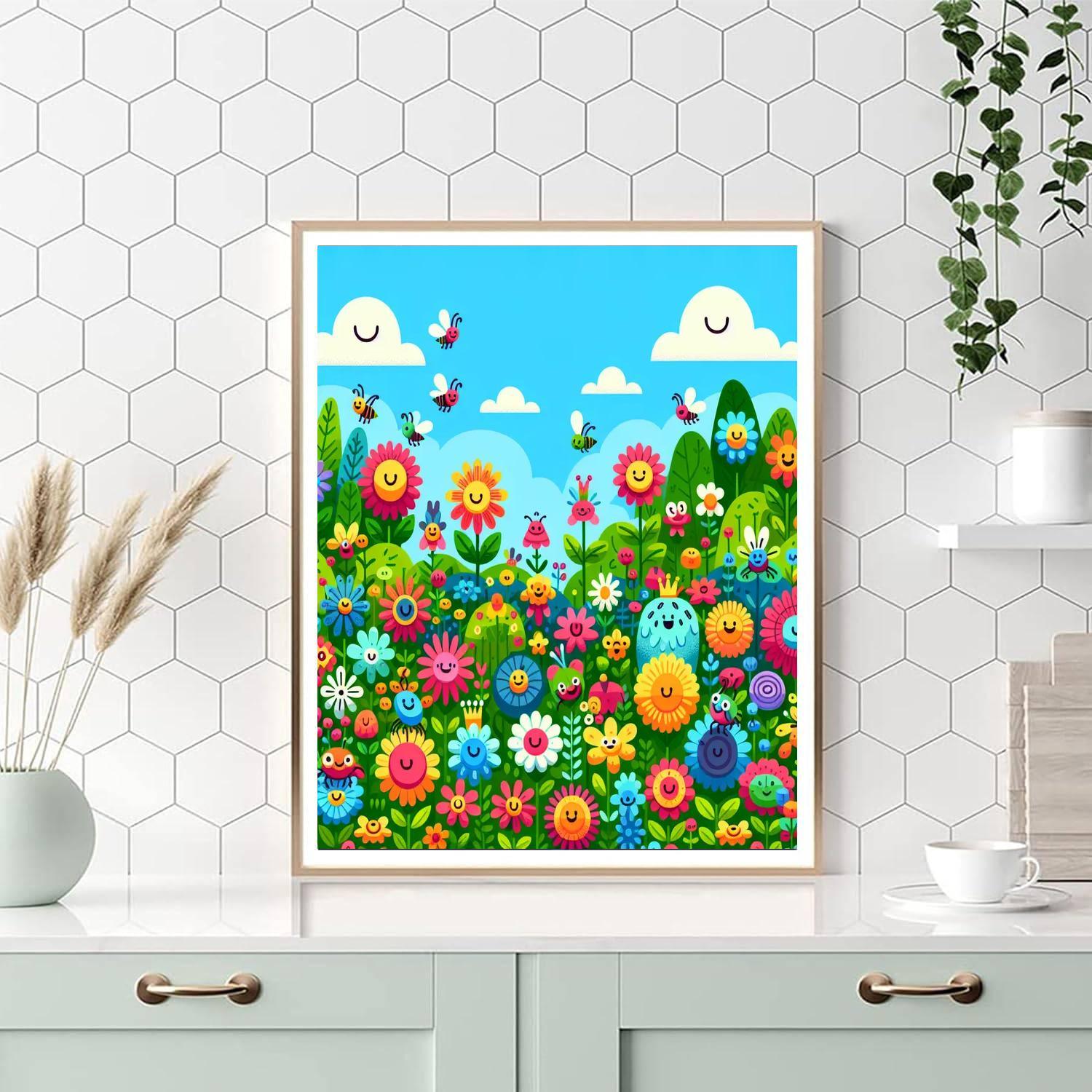 Giggly Garden Paint By Number