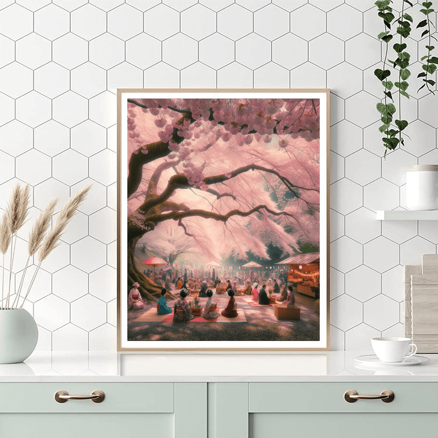 Cherry Blossom Festival - Japan Paint By Numbers Art