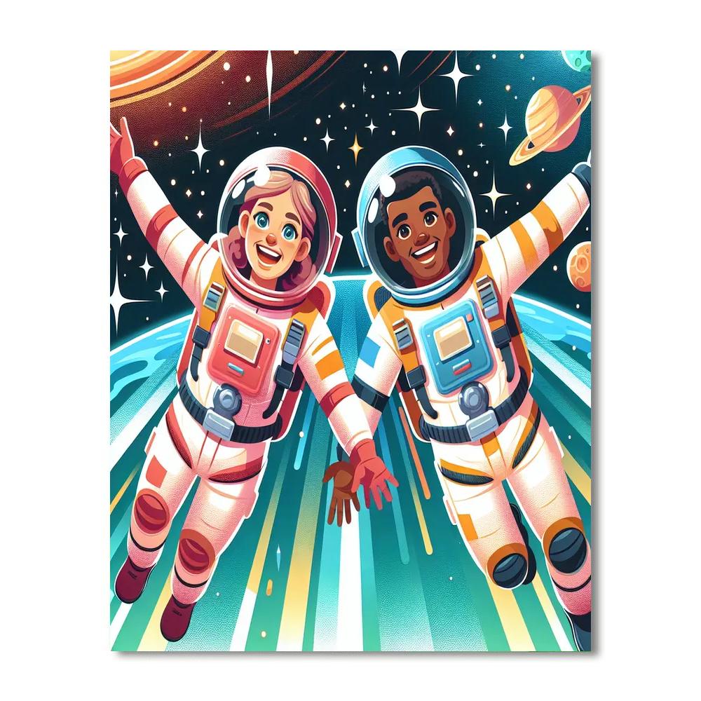 Joyful Space Quest Paint By Numbers