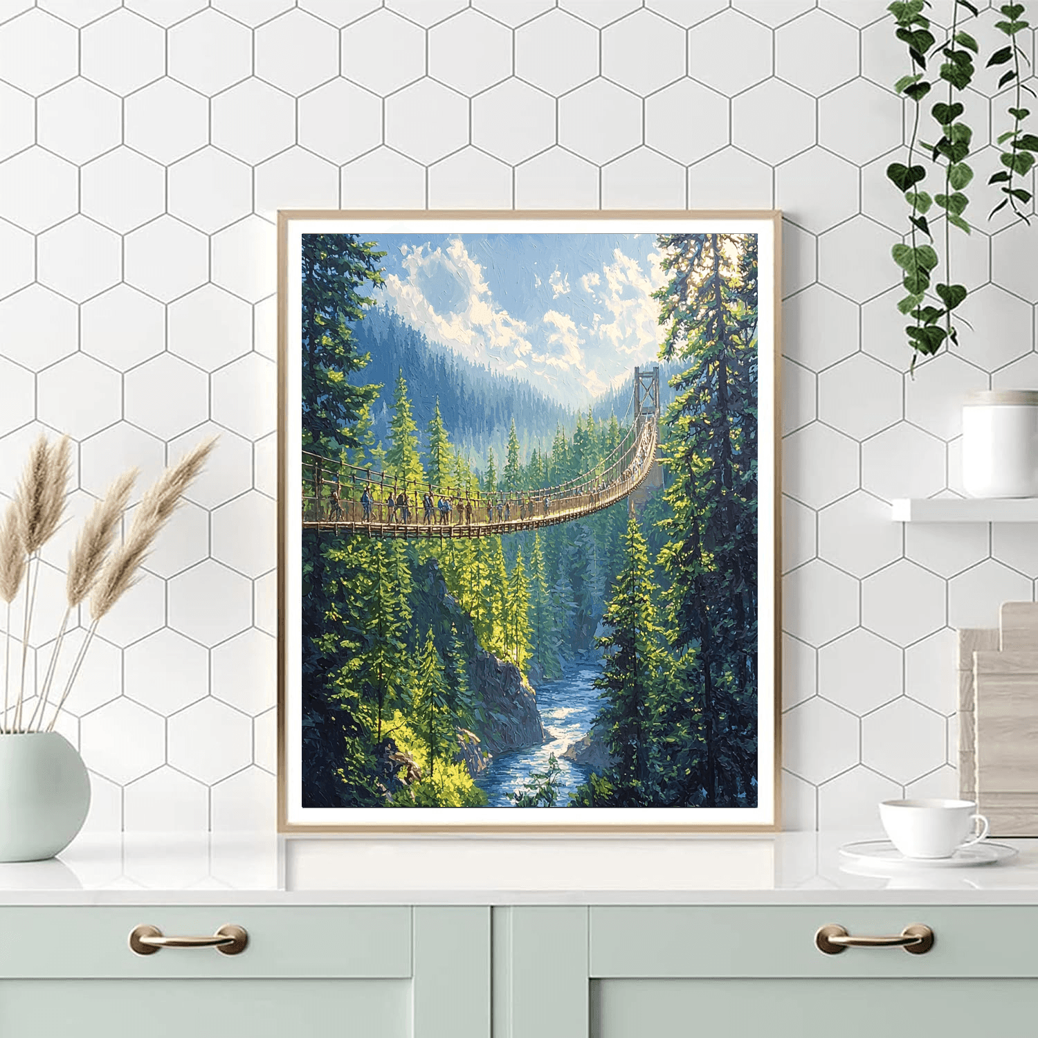 Capilano Suspension Bridge Park - Vancouver, Canada Paint By Number