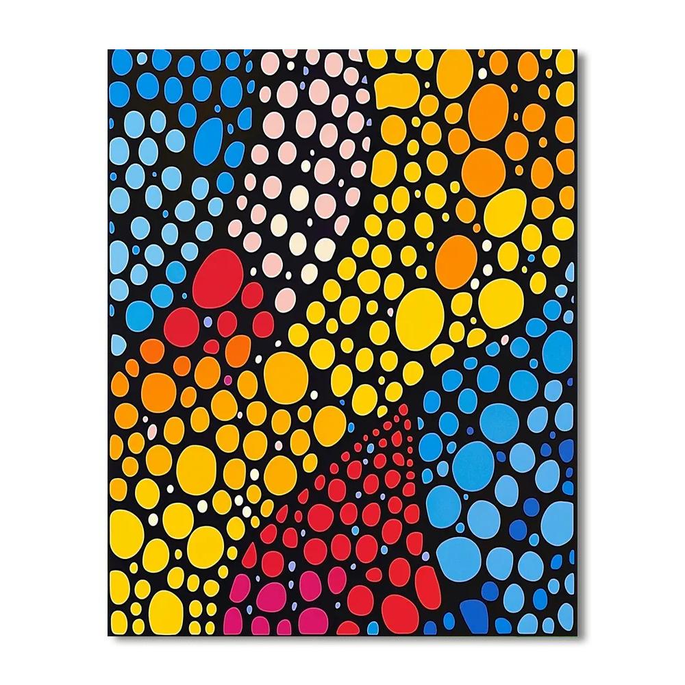 Yayoi Kusama Inspired Symphony Of Dots  Paint By Numbers