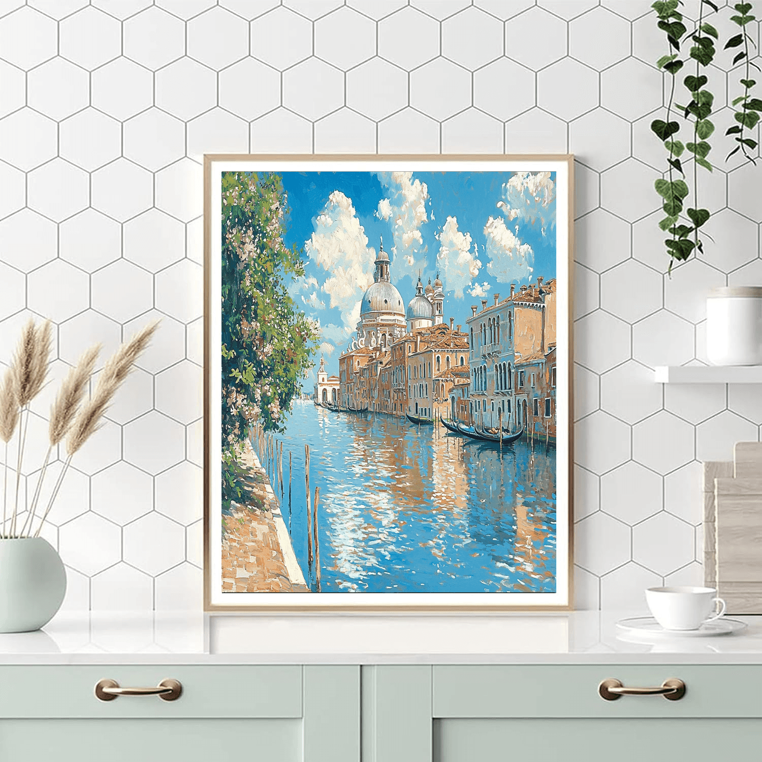 John Singer Sargent Inspired Vintage Venetian Scene  Paint By Number