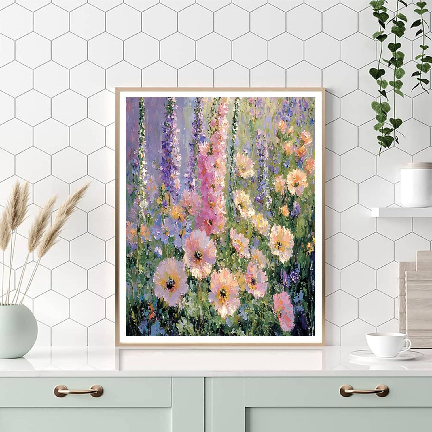 Pierre-Auguste Renoir Inspired Pastel Petals  Numbered Painting Kits
