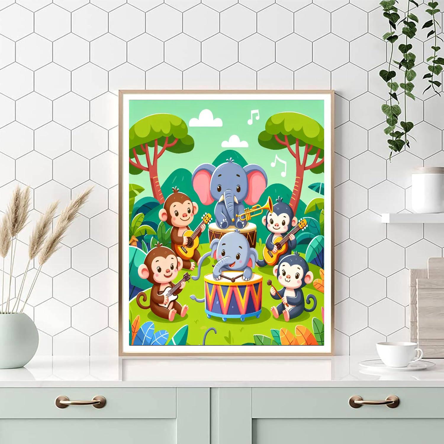 Jungle Beat Painting Number Kit