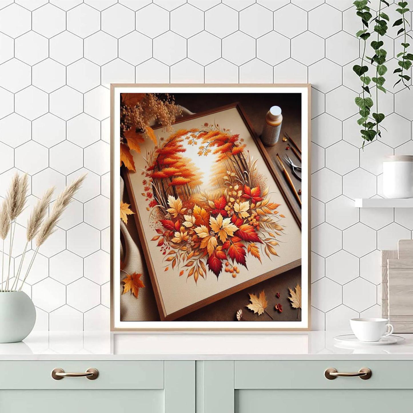 Elegant Autumn Elegance DIY Paint By Numbers
