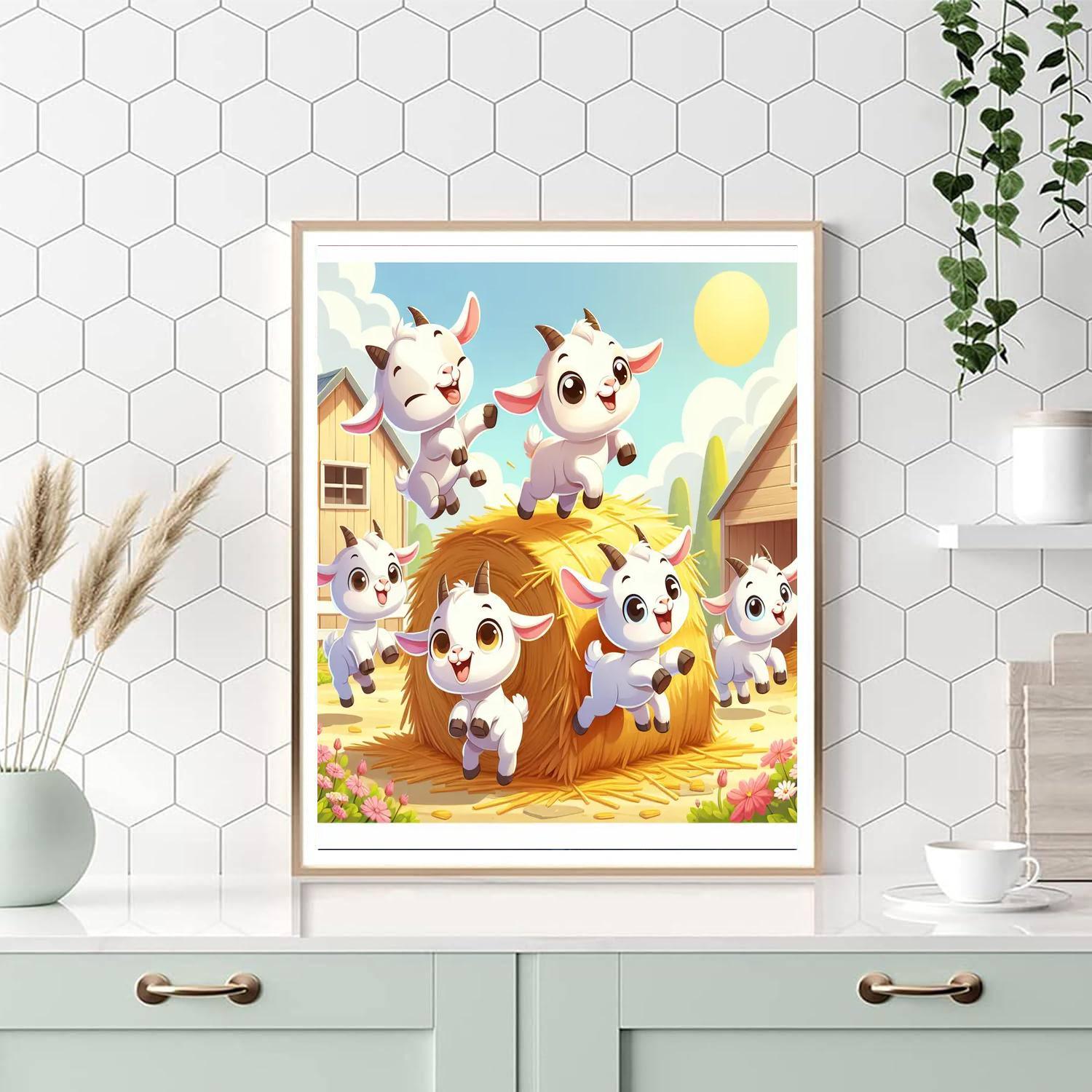 Gallivanting Goats Painting By Numbers Kit