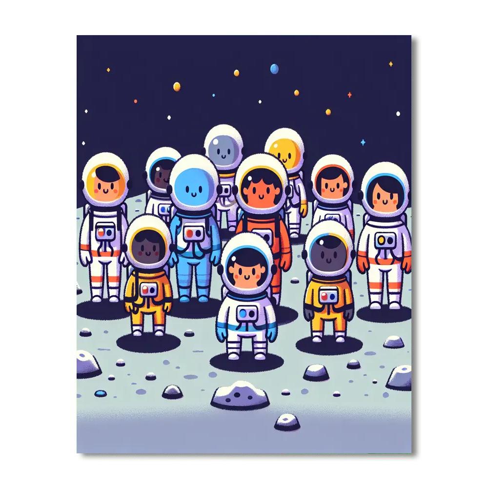 Lunar Landing Pioneers Painting Number Kit