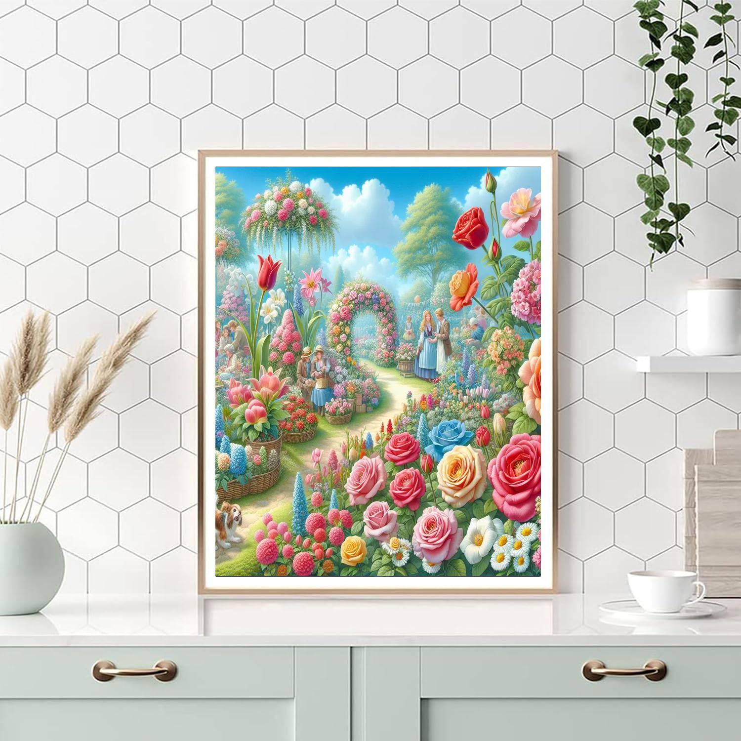 Joyful Garden Festival Painting By Numbers Kit