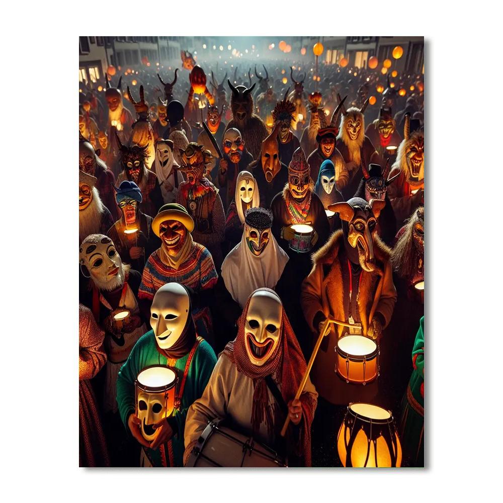 Carnival Of Basel - Basel Painting Number Kit