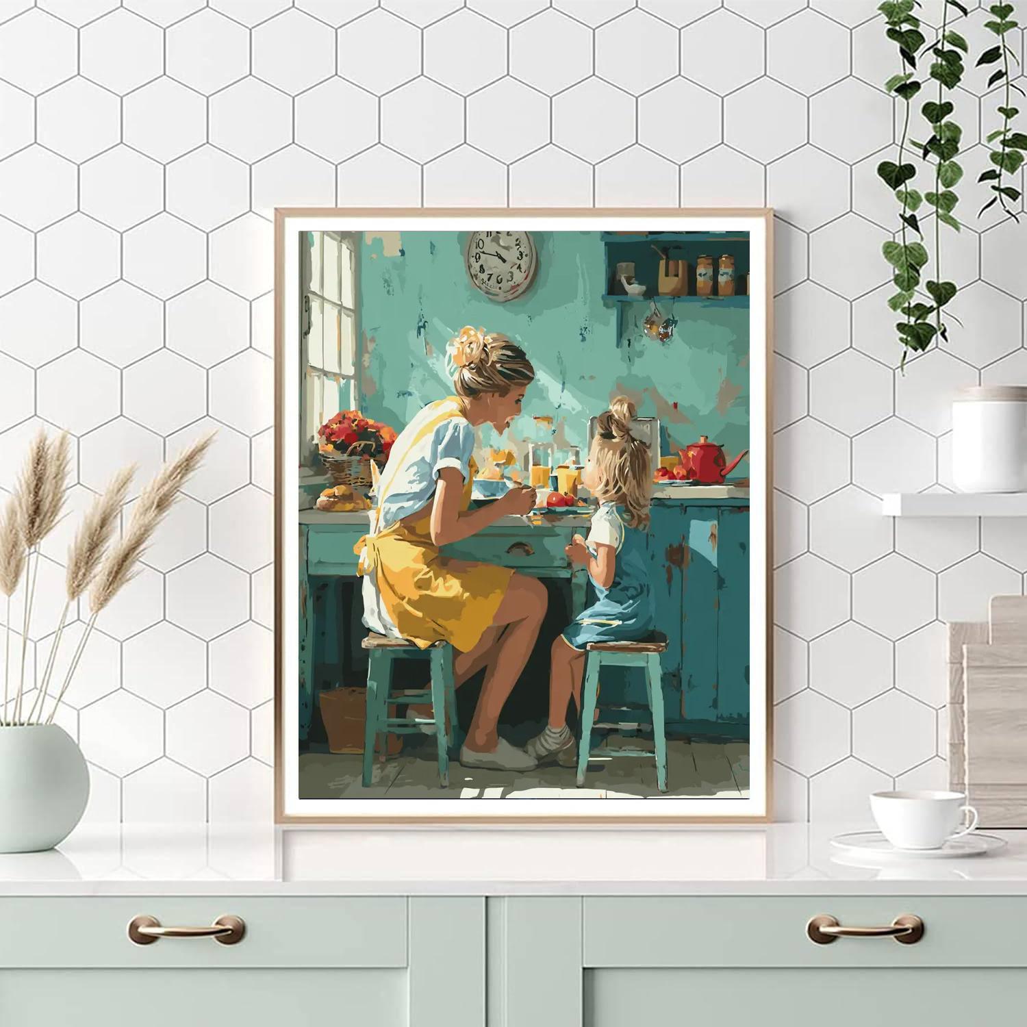 Morning Sunshine With Mom Paint By Numbers Kits