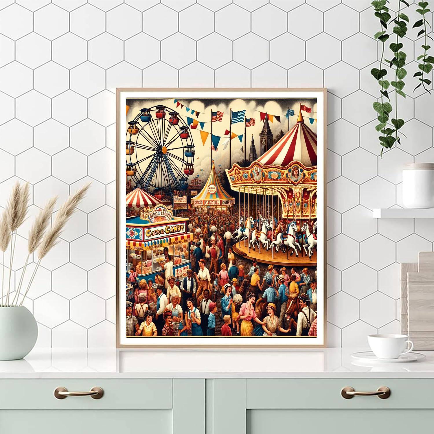 Festive Carnival Splendor Painting By Numbers Kit